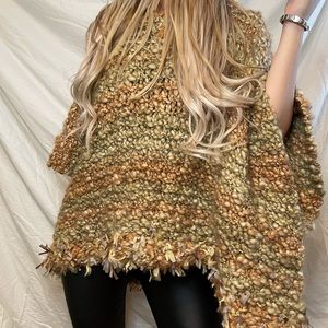 Knitted One Size Poncho